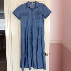 “NWT” Rosarosae Button Down Maxi Shirt Dress